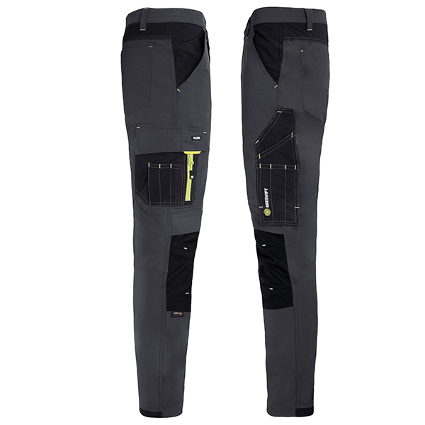 Beeswift Flex Workwear Trousers Grey / Black