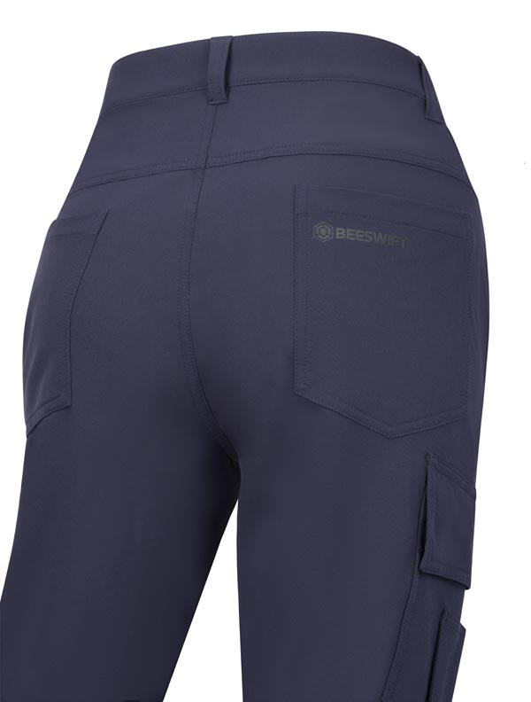Beeswift Flex Womens Combat Pocket Trousers Navy Blue