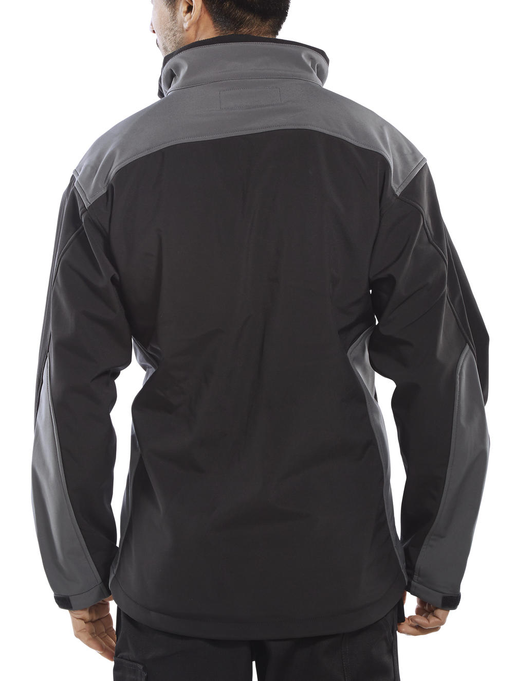 Beeswift Two-Tone Soft Shell Jacket Black/Grey