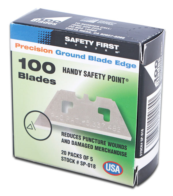 Phc Safety Point Double Notch Blades – 100 Blades Black