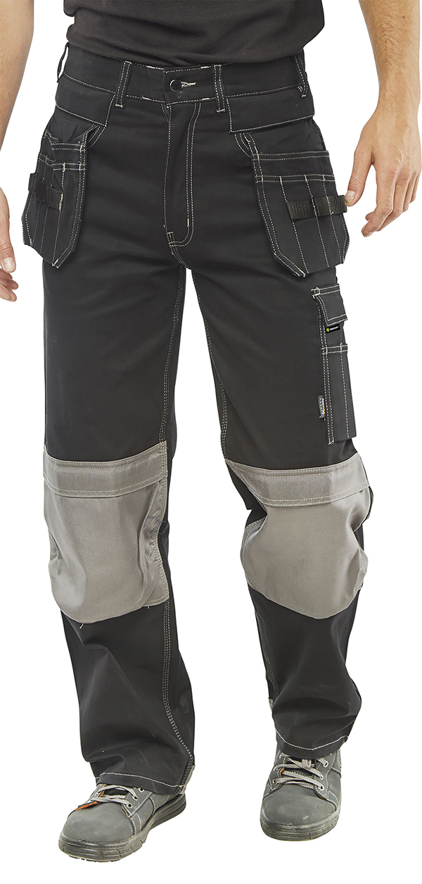 Beeswift Kington Multi Pocket Trousers Black Beeswift Kington Multi Pocket Trousers Black