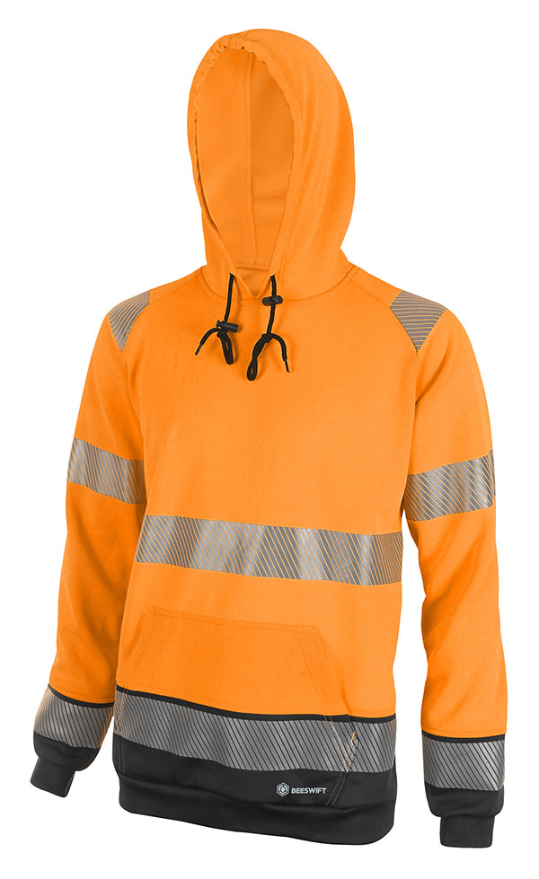 Beeswift Deltic Hi-Vis Two-Tone Hoodie Orange / Black Beeswift Deltic Hi-Vis Two-Tone Hoodie Orange / Black