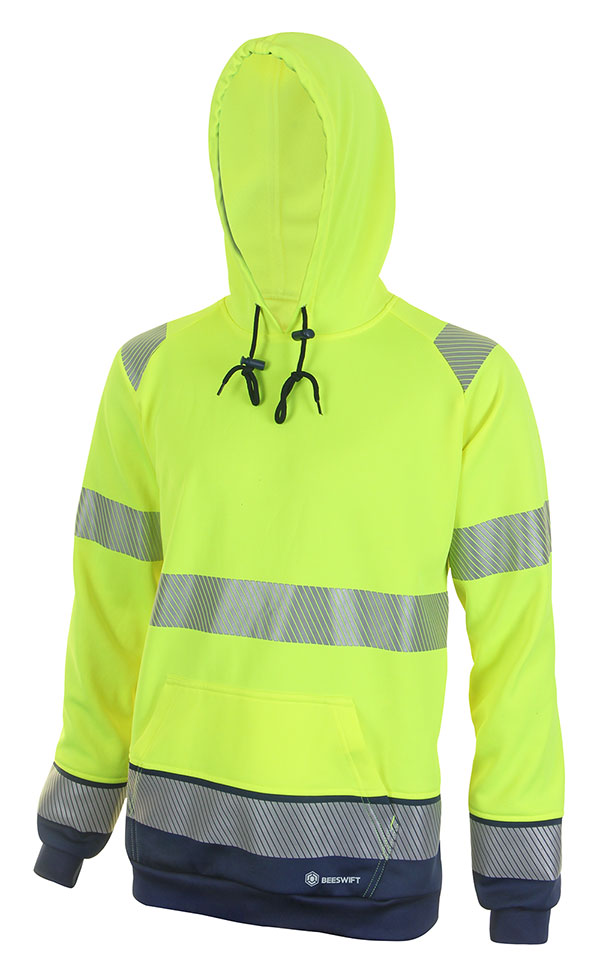 Beeswift Deltic Hi-Vis Two-Tone Hoodie Saturn Yellow / Navy Beeswift Deltic Hi-Vis Two-Tone Hoodie Saturn Yellow / Navy