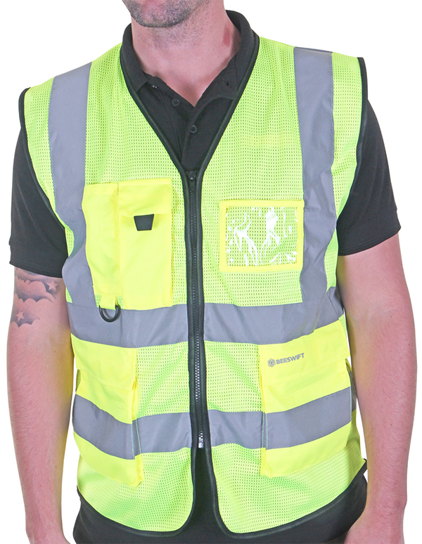 Beeswift Hi-Vis Executive Mesh Vest Saturn Yellow