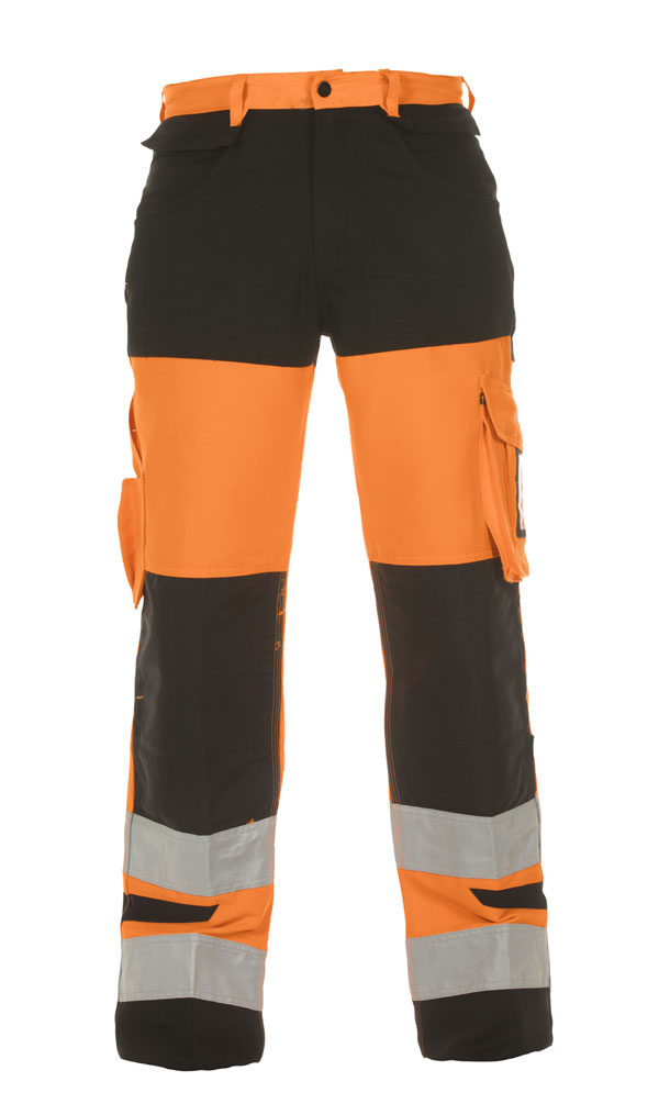 Hydrowear Hertford Hi-Vis Two Tone Trousers Orange / Black Hydrowear Hertford Hi-Vis Two Tone Trousers Orange / Black
