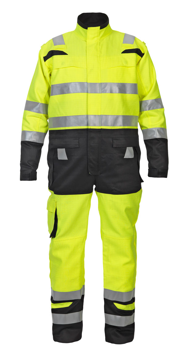 Hydrowear Hove Hi-Vis Two-Tone Coverall SaturnYellow/Black Hydrowear Hove Hi-Vis Two-Tone Coverall SaturnYellow/Black