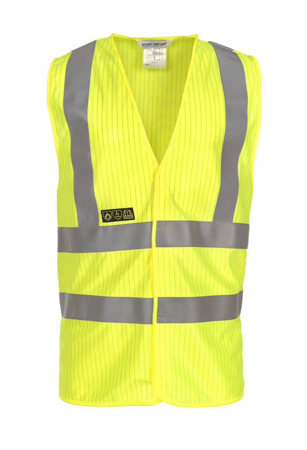 Hydrowear Mably Hi-Vis Flame Retardant Vest Saturn Yellow Hydrowear Mably Hi-Vis Flame Retardant Vest Saturn Yellow