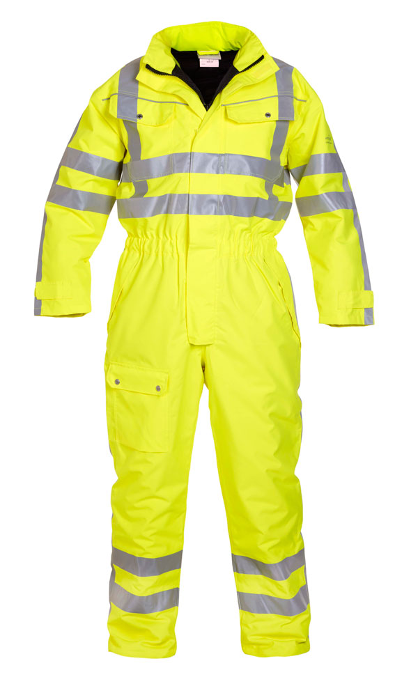 Hydrowear Uelsen Hi-Vis Waterproof Winter Coverall Yellow Hydrowear Uelsen Hi-Vis Waterproof Winter Coverall Yellow