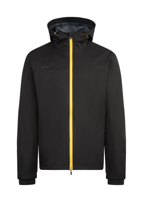 Jcb Workwear Unisex Waterproof Jacket Black