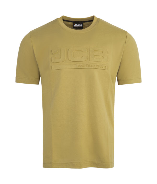 Jcb Workwear Unisex 3D Embossed T-Shirt Olive Green