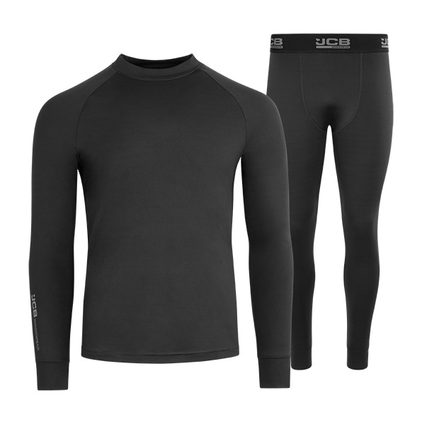 Jcb Workwear Unisex Base Layer Set Black