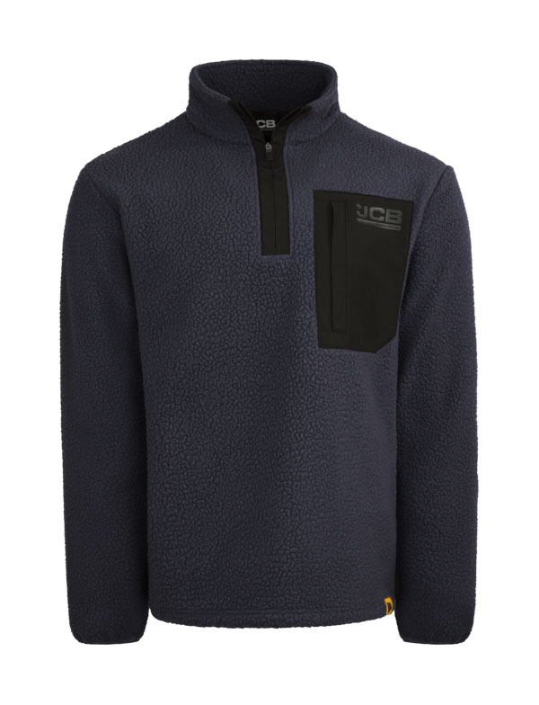 Jcb Workwear Unisex Borg Fleece Navy Blue