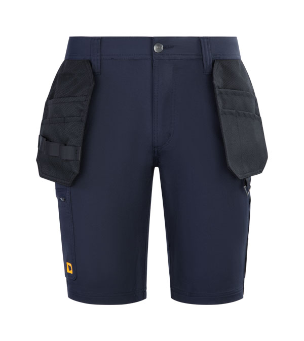 Jcb Workwear Unisex Stretch Holster Pocket Shorts Navy Blue