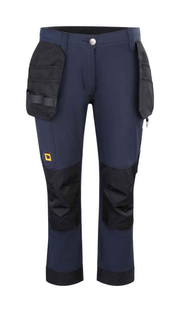 Jcb Ladies Stretch Holster Pocket Trousers Navy Blue