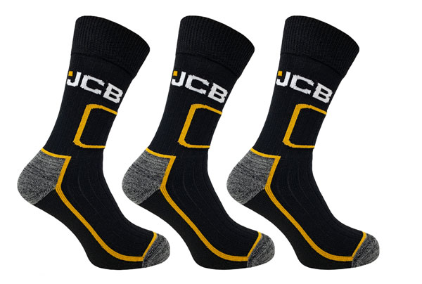 Jcb Workwear Shin Protect Work Socks Black