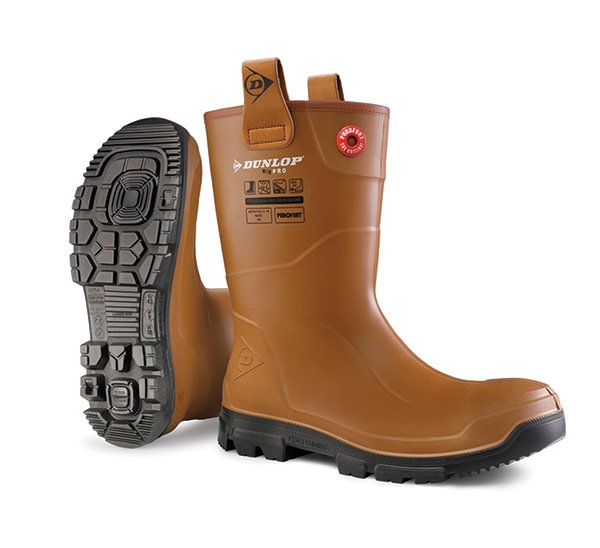 Dunlop Purofort Rigpro Full Safety Boot Unlined Tan Dunlop Purofort Rigpro Full Safety Boot Unlined Tan