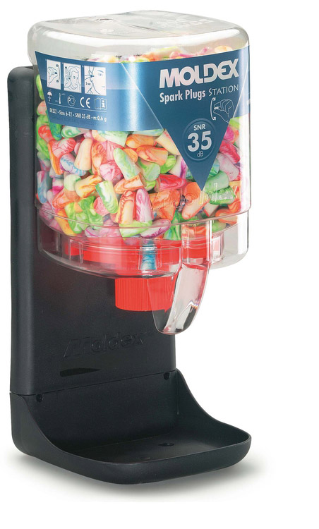 Moldex 7825 Spark-Plug Small Ear Plugs Dispenser Clear