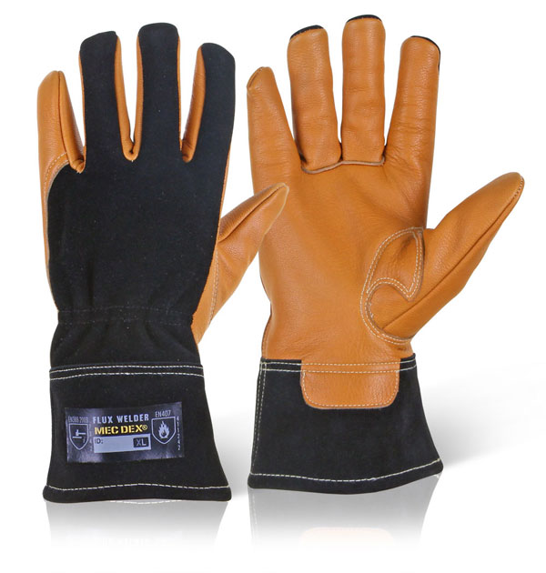 Mecdex Flux Welder Mechanics Gloves Tan Mecdex Flux Welder Mechanics Gloves Tan
