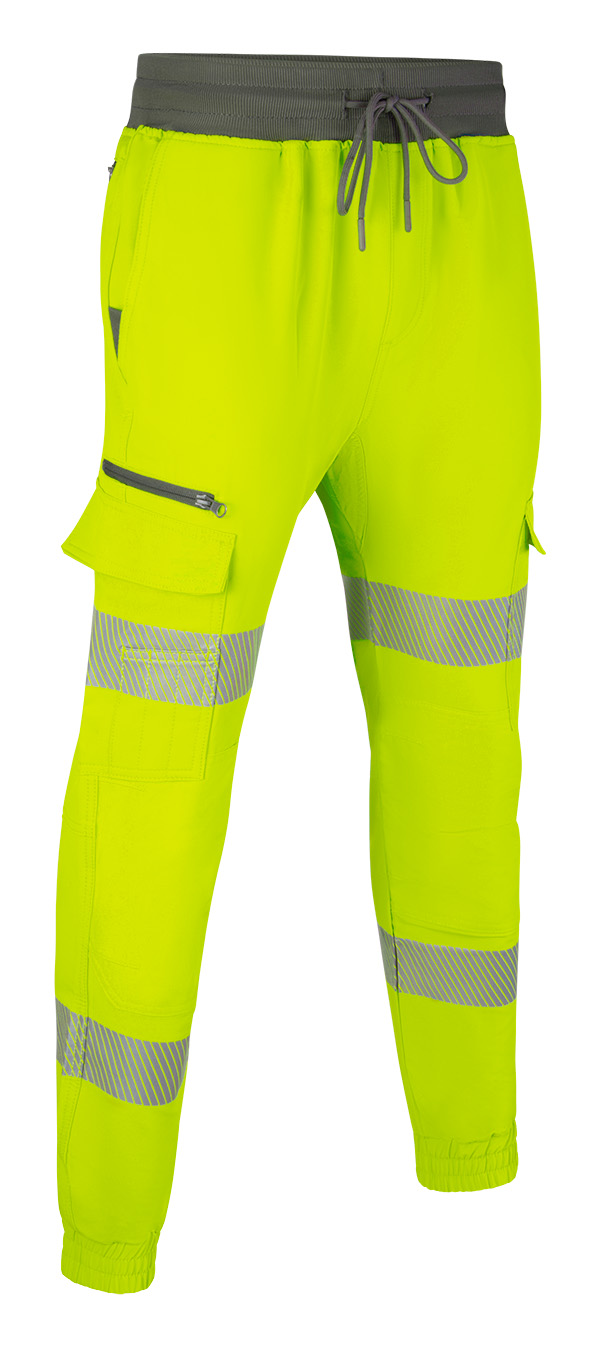 Mens Hi-Vis Work Joggers Saturn Yellow Mens Hi-Vis Work Joggers Saturn Yellow