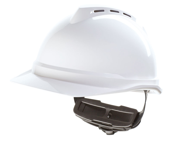 Msa V-Gard 500 Vented Safety Helmet White Msa V-Gard 500 Vented Safety Helmet White