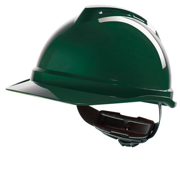 Msa V-Gard 500 Vented Safety Helmet Green Msa V-Gard 500 Vented Safety Helmet Green