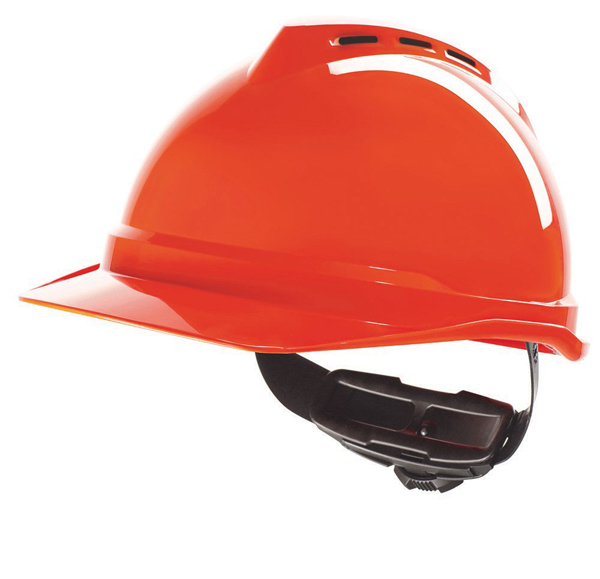 Msa V-Gard 500 Vented Safety Helmet Orange Msa V-Gard 500 Vented Safety Helmet Orange