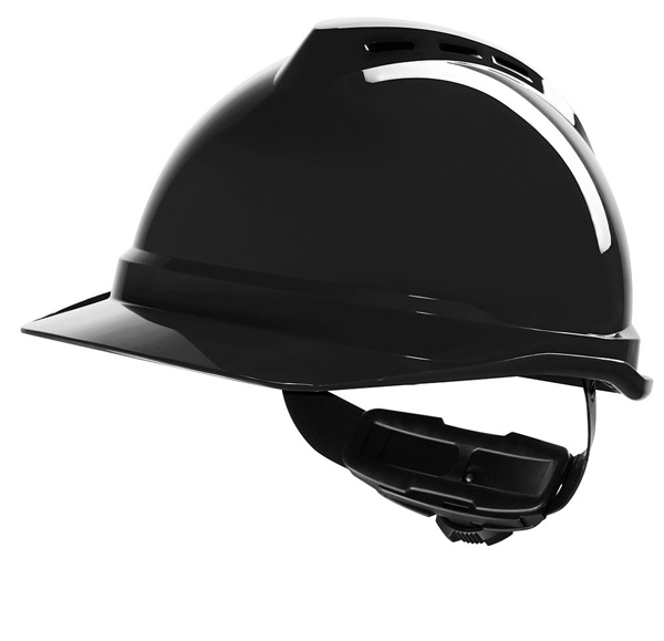 Msa V-Gard 500 Vented Safety Helmet Black Msa V-Gard 500 Vented Safety Helmet Black