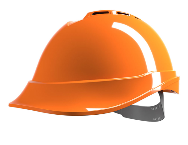 Msa V-Gard 200 Vented Safety Helmet Orange