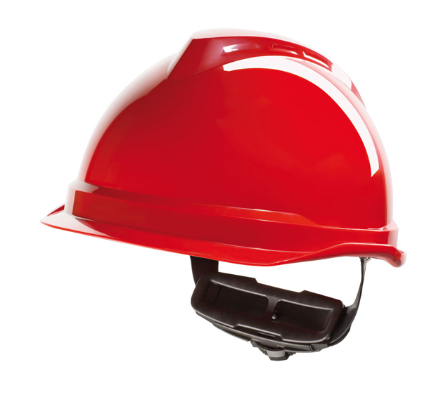 Msa V-Gard 520 Peakless Safety Helmet Red Msa V-Gard 520 Peakless Safety Helmet Red