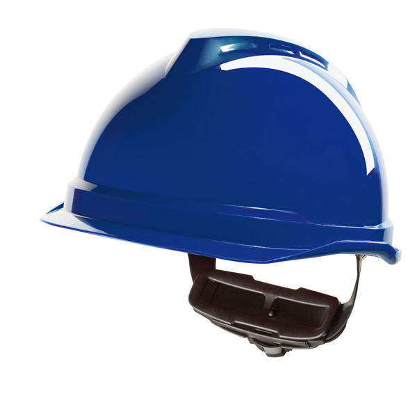 Msa V-Gard 520 Peakless Safety Helmet Blue Msa V-Gard 520 Peakless Safety Helmet Blue