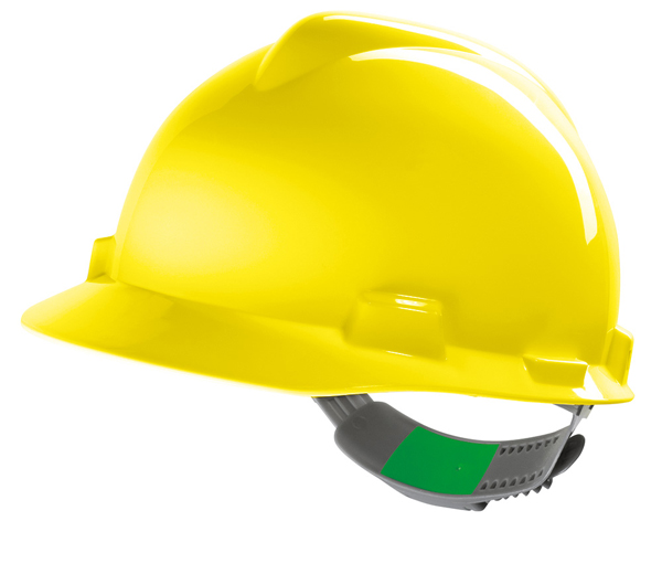 Msa V-Gard Safety Helmet Yellow