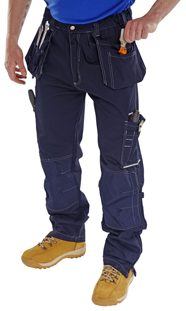 Beeswift Shawbury Multi Purpose Trousers Navy Blue Beeswift Shawbury Multi Purpose Trousers Navy Blue