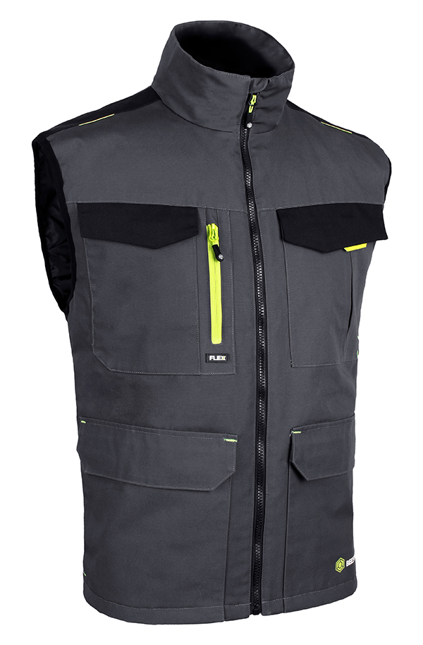 Beeswift Flex Workwear Gilet Two-Tone Grey / Black Beeswift Flex Workwear Gilet Two-Tone Grey / Black
