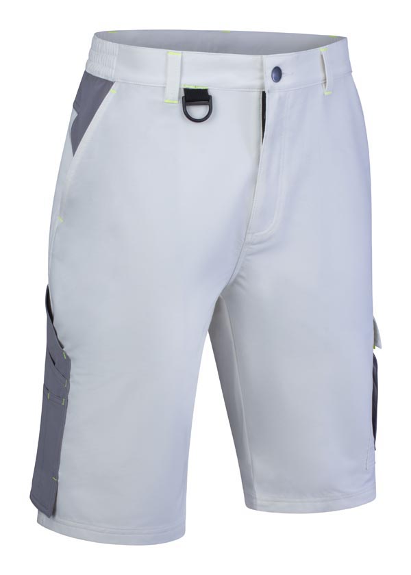 Beeswift Flex Workwear Shorts White/Grey Beeswift Flex Workwear Shorts White/Grey