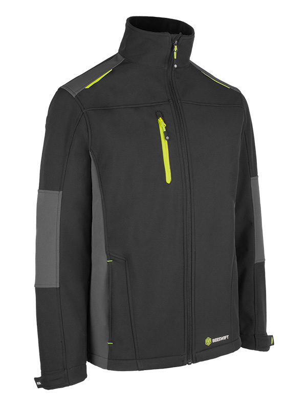 Beeswift Flex Softshell Jacket Black/Grey