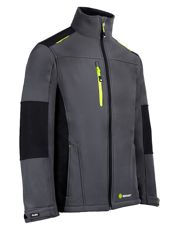 Beeswift Flex Softshell Jacket Grey / Black Beeswift Flex Softshell Jacket Grey / Black