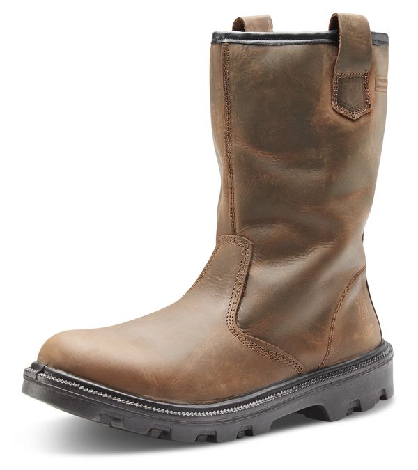 Beeswift Sherpa Dual Density Pu Rubber Rigger Boot Brown Beeswift Sherpa Dual Density Pu Rubber Rigger Boot Brown