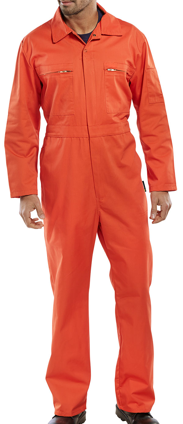 Beeswift Heavyweight Boilersuit Orange