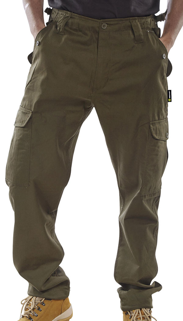 Beeswift Combat Trousers Olive Green