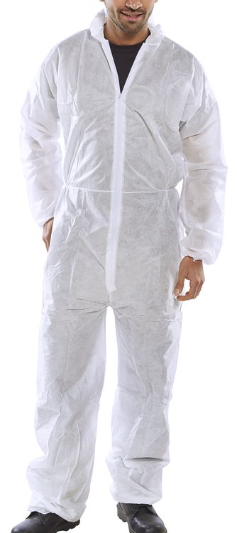 Beeswift Polprop Disposable Coverall White