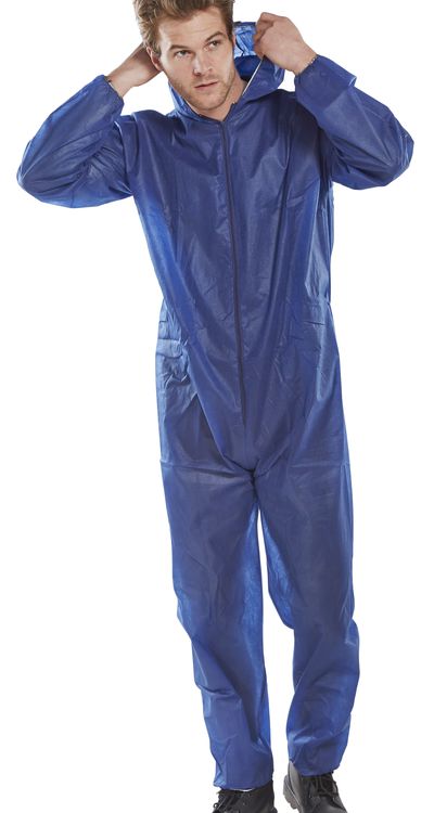 Beeswift Polprop Disposable Coverall Navy Blue Beeswift Polprop Disposable Coverall Navy Blue