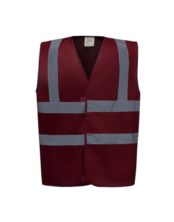 HVW100EV Maroon Enhanced Vis Waistcoat