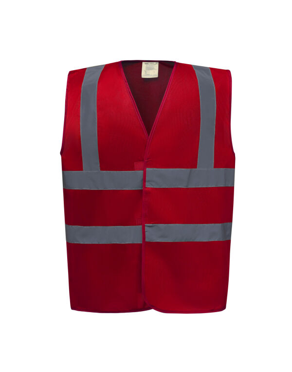 HVW100EV Red Enhanced Vis Waistcoat