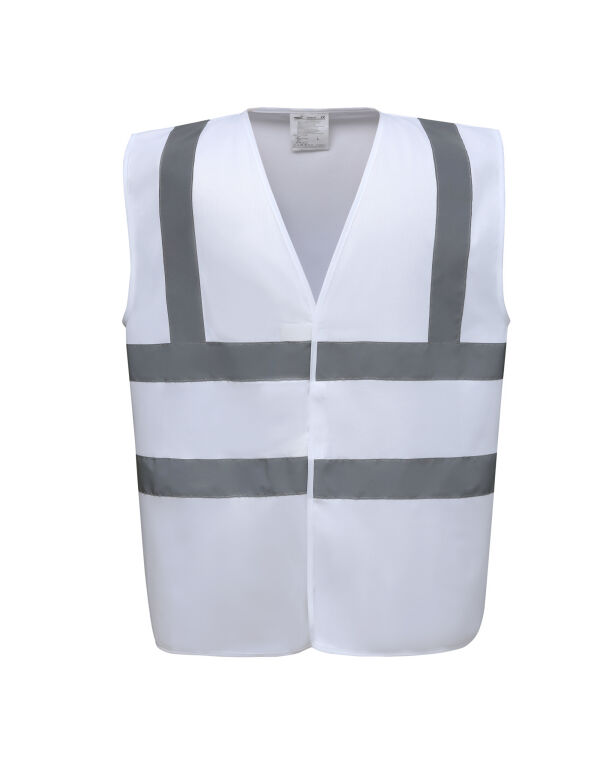 HVW100EV White Enhanced Vis Waistcoat