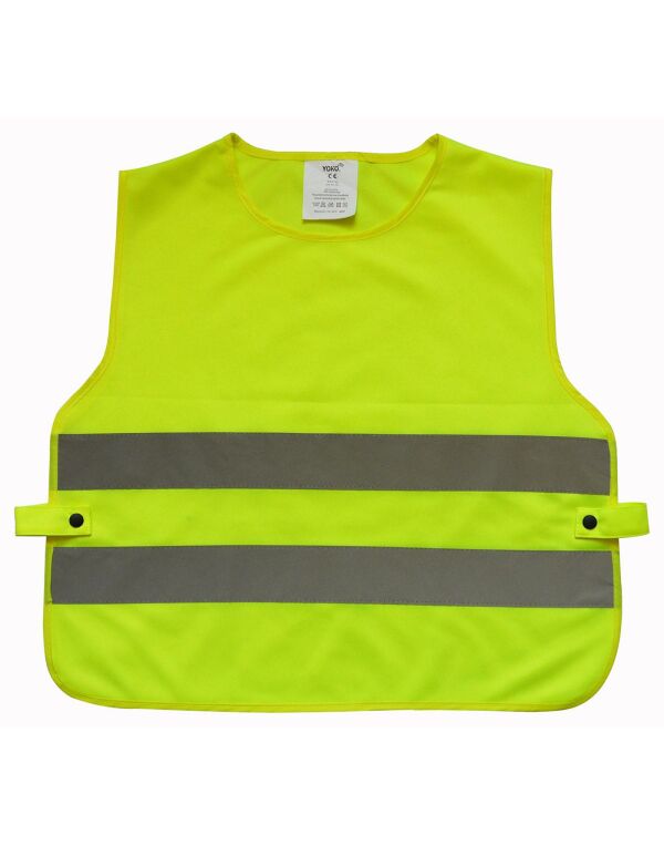 HVS269CH Yoko Hi-Vis Children’s 2 Band Tabard Hi-Vis Yellow