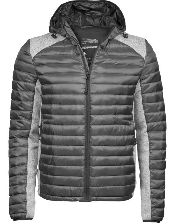 TJ9610 Space Grey/Grey Melange Men’s Hooded Outdoor Crossover