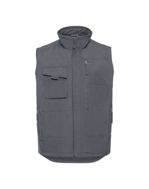 014M Russell Heavy Duty Workwear Gilet Convoy Grey