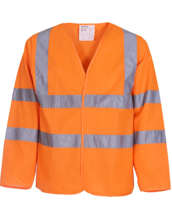 HVJ200 Hi Vis Orange Hi-Vis Long Sleeve Waistcoat