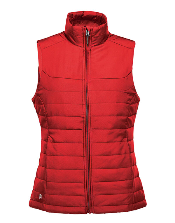 KXV-1W Bright Red Women’s Nautilus Quilted Bodywarmer
