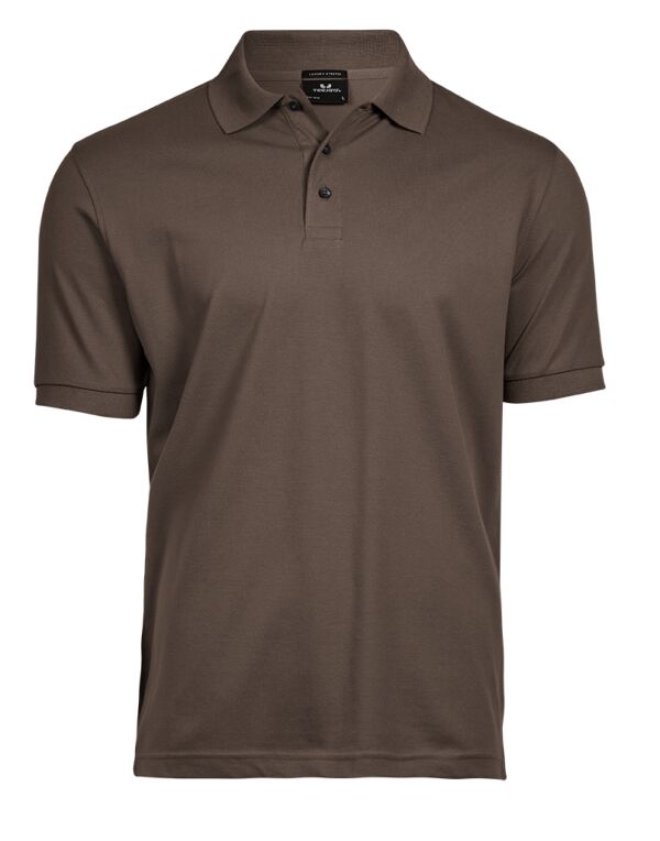 TJ1405 Tee Jays Men’s Luxury Stretch Polo Chocolate TJ1405 Tee Jays Men’s Luxury Stretch Polo Chocolate